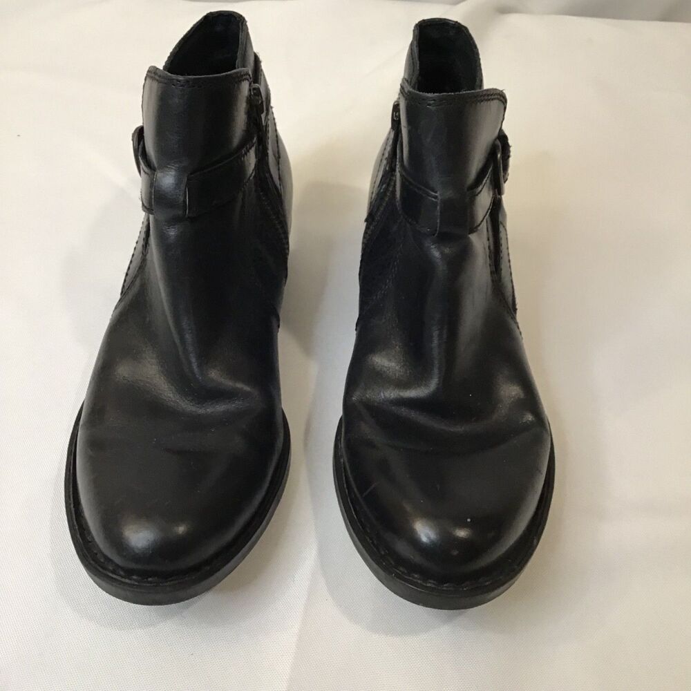 Børn Womens Leather Ankle Booties Size 5.5M